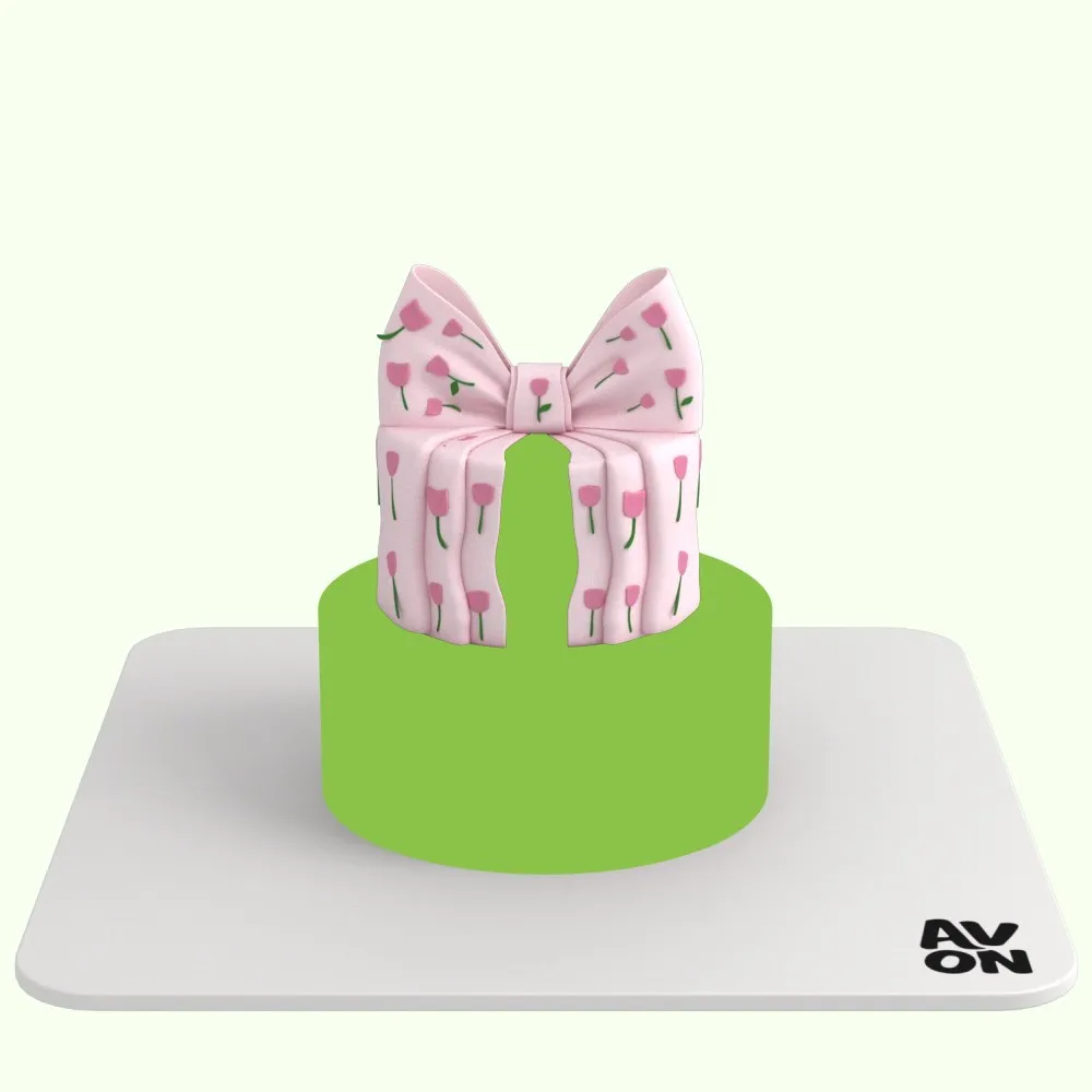 Floral Ribbon | دورين 6+4 إنش طول عادي