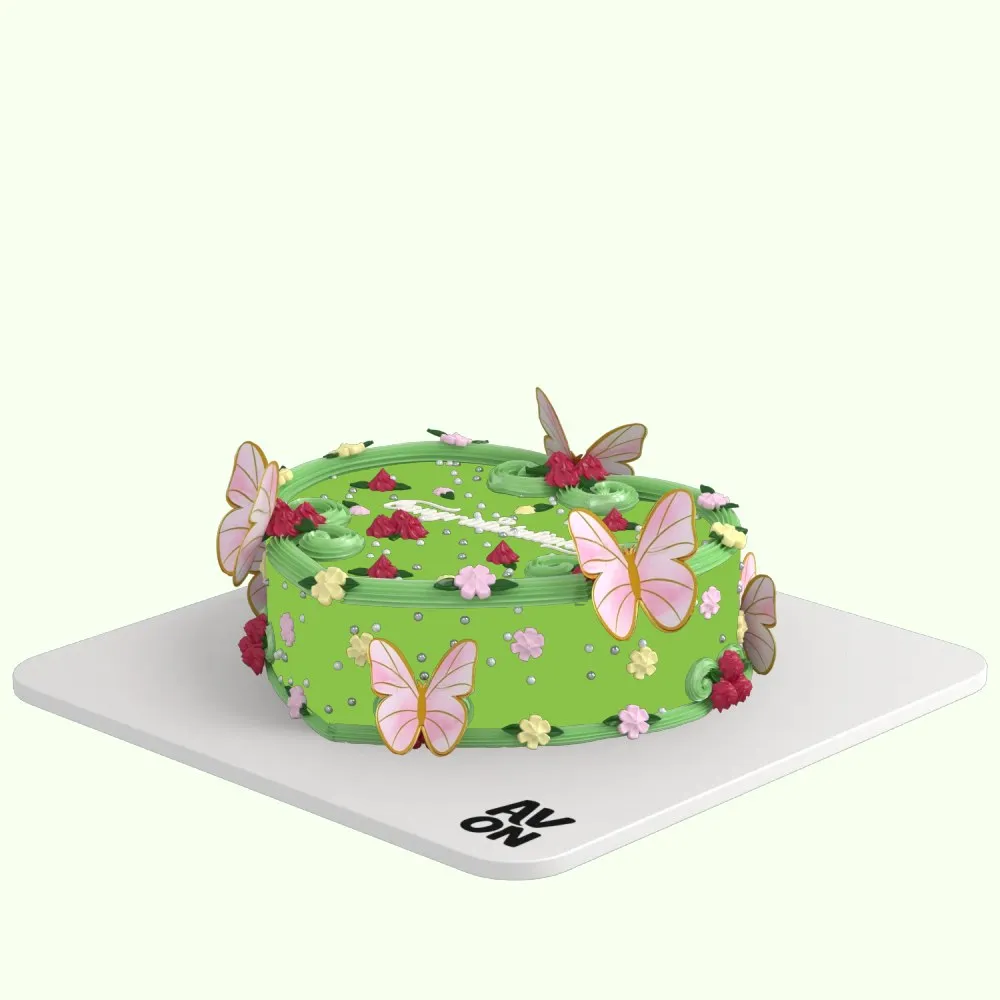 Green Butterflies | قلب 12 إنش