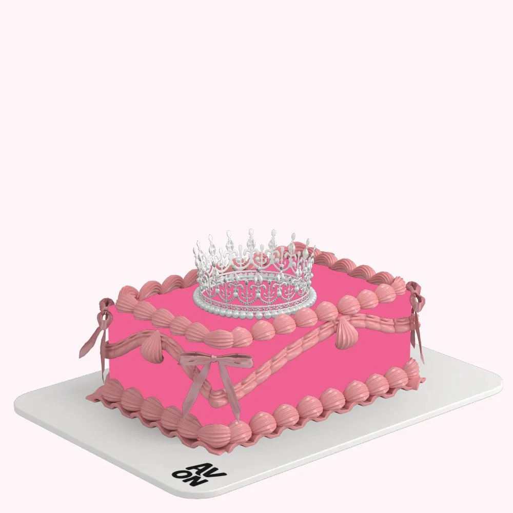 مستطيل 6×4 إنش - Pink Crown
